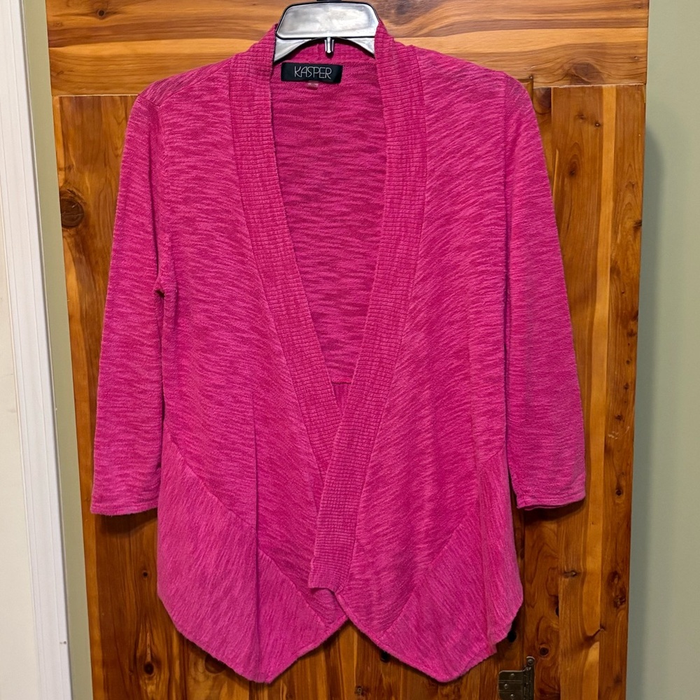 Kasper Open Front Petite Cardigan - Picture 5 of 5